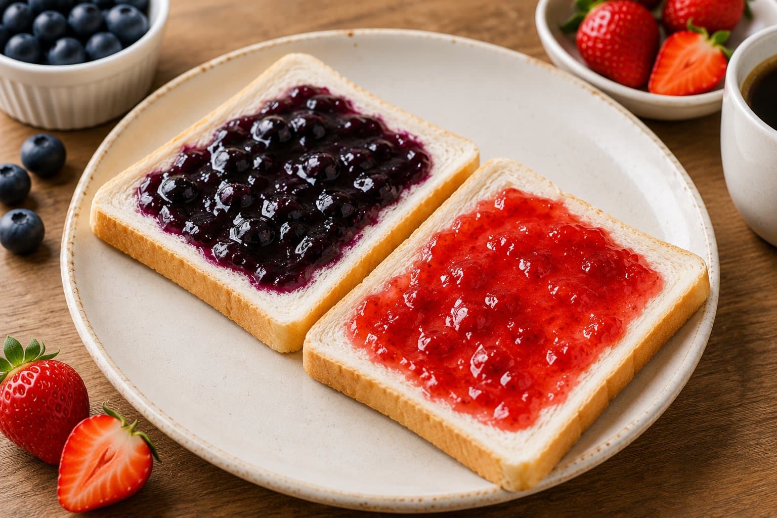 Sandwich việt quất / dâu