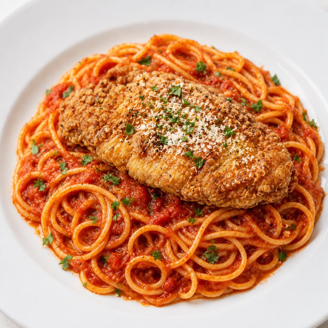 Pasta sốt cà chua ức gà