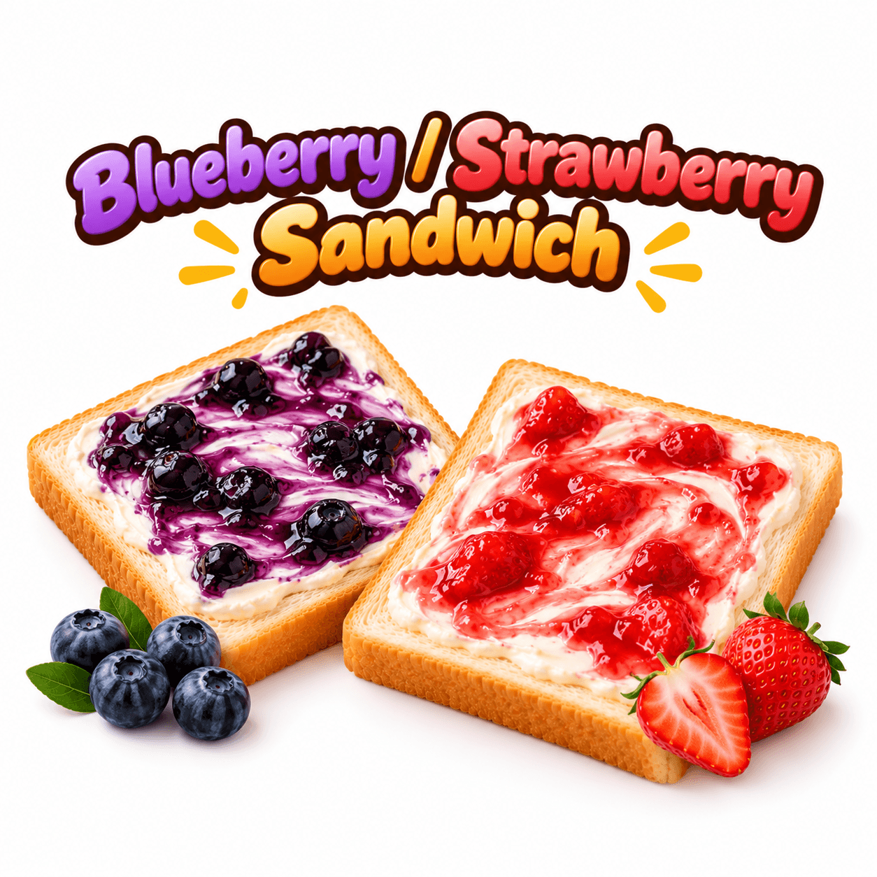 Blueberry / Strawberry Sandwich
