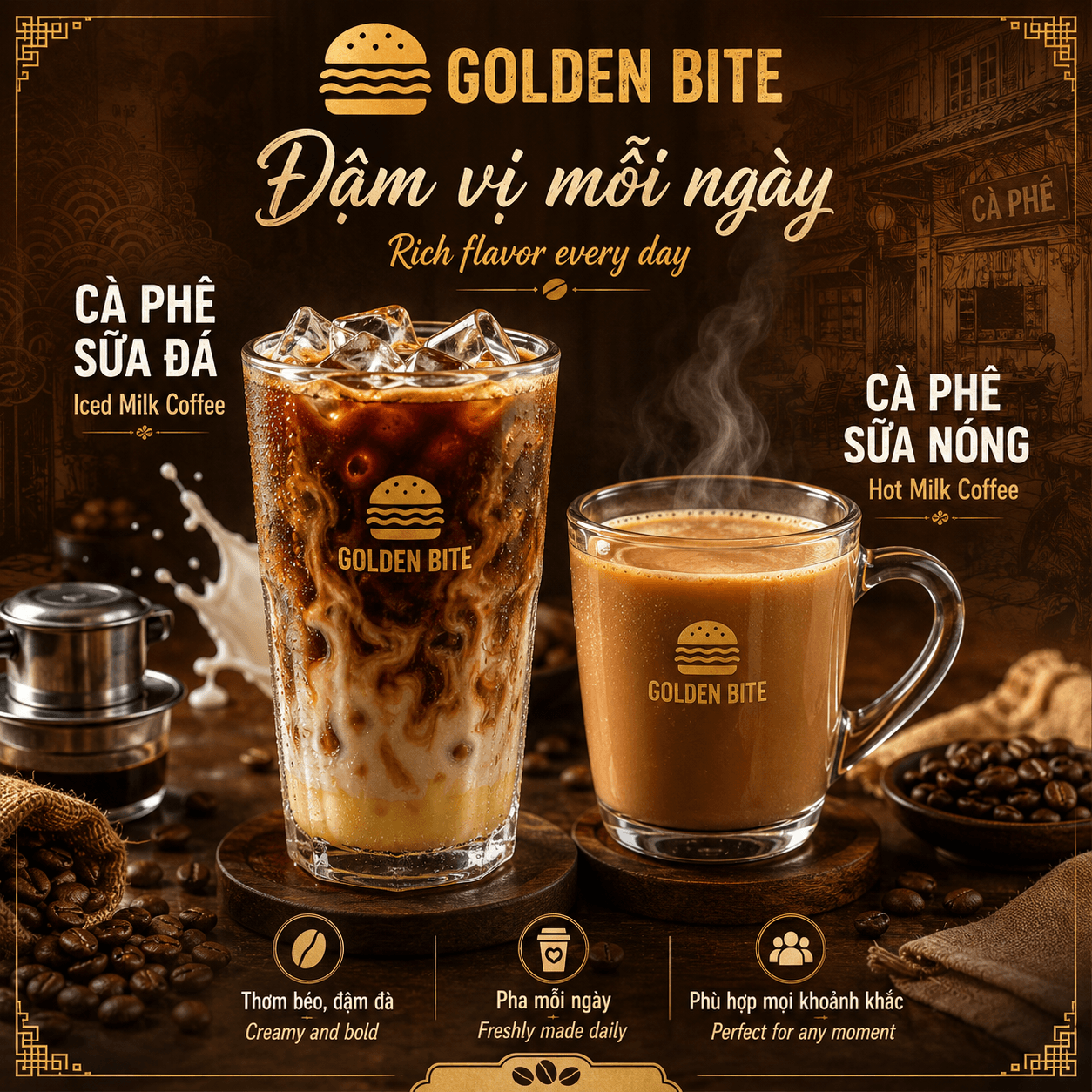 Iced/ Hot Milk Coffee