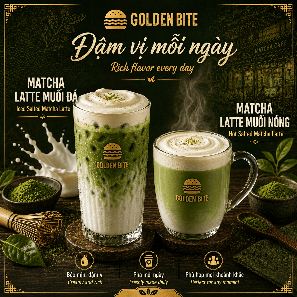 Iced/ Hot Salt Matcha