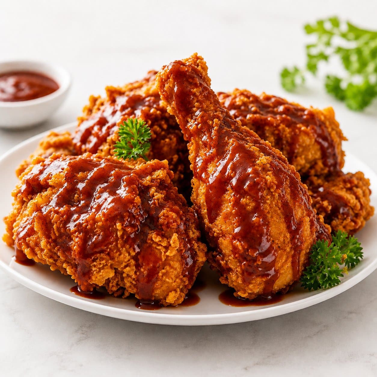 Gà rán sốt BBQ (Cánh hoặc Đùi)