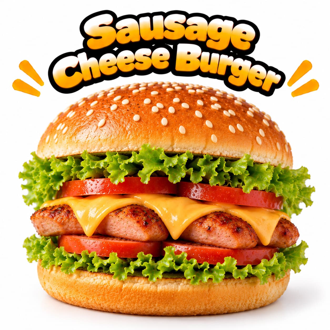 Cheese Sausage Burger