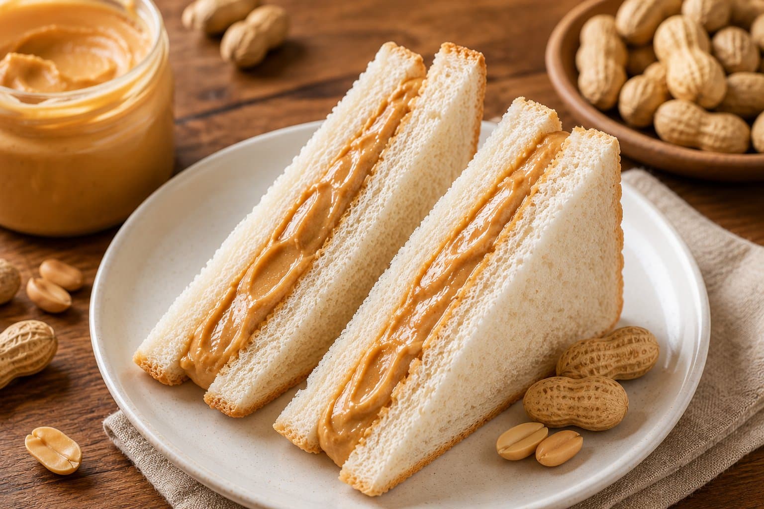 Sandwich bơ đậu phộng